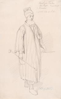 Orientale, Ganzfigur nach rechts