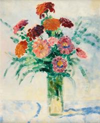 Stillleben mit Dahlien