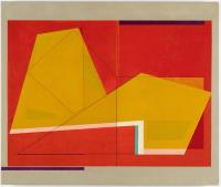 „Komposition auf Rot – 1956“