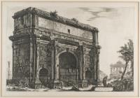 Veduta dell'Arco di Settimio Severo (Ansicht des Septimus-Severus