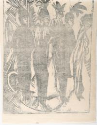 Fünf Kokotten auf der Straße