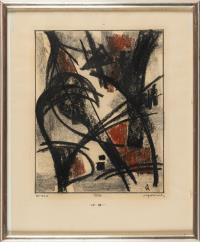 3 Bll.: „No. 132 G“ – Ohne Titel –Strukturdruck Nr. 2