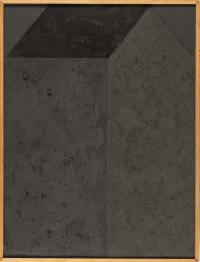 "dunkles Haus, schwarzes Dach"