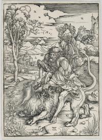 Samson tötet den Löwen