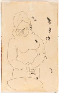 Recto: Buste de femme (buste de Gosolane)- verso: Femme nue debout