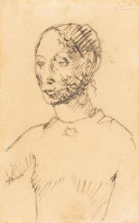 Recto: Buste de femme (buste de Gosolane)- verso: Femme nue debout