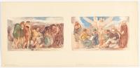 2 sheets: Municipal housing frescoes (designs)