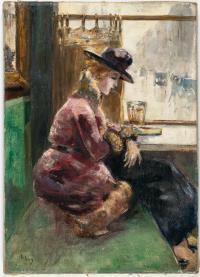 Dame im Café, Berlin