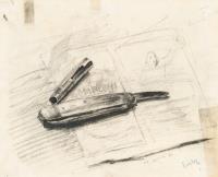 Front: Still Life with Knife – On the reverse: Figure Study