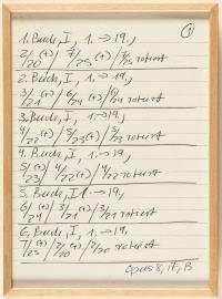 10 sheets: Untitled (1st–25th book, opus 8, A, B –> opus 11, A, B