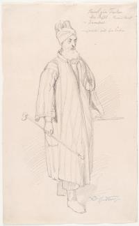 Orientale, Ganzfigur nach rechts