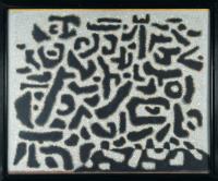 "Schwarze Bewegung mit Punkten" (Black Movement with Dots)