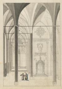 Gotisches Kircheninterieur