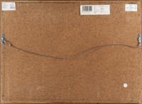 Ohne Titel (Komposition königsblau, schwarz und ocker)