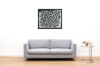 "Schwarze Bewegung mit Punkten" (Black Movement with Dots)