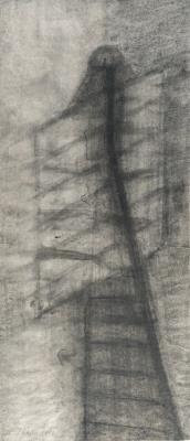 Konstruktion von einer Figur (Entwurf für eine Skulptur)