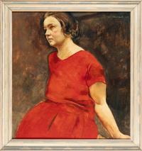 Girl in a Red Dress (Lotte Wilke)