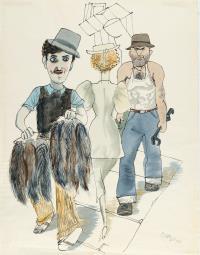 Street Scene in New York (Fur Dealer)