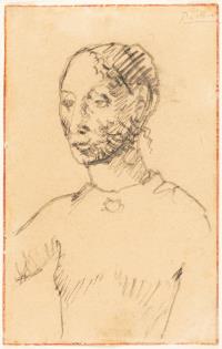 Recto: Buste de femme (buste de Gosolane)- verso: Femme nue debout