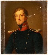 Brustbild eines jungen Mannes in Uniform
