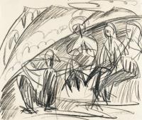Recto: Group of peasants - Verso: Fehmarnakte