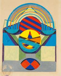 Ohne Titel (Komposition mit Kreisformen)