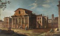 Der Tempel des Antoninus Pius und der Faustina auf dem Forum Romanum