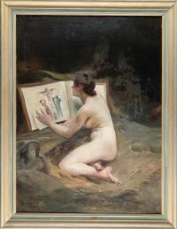 Kauernder weiblicher Akt (Die büßende Maria Magdalena)