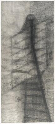 Konstruktion von einer Figur (Entwurf für eine Skulptur)