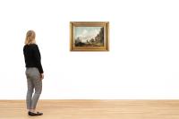 Gebirgslandschaft mit Wanderern