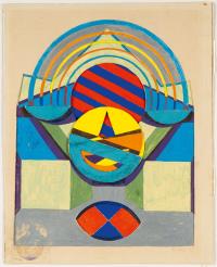 Ohne Titel (Komposition mit Kreisformen)