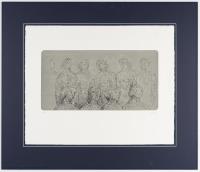 Female figures with grey background