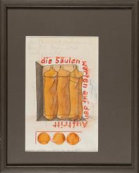 "die Säulen warten auf den Auftritt"