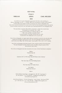 Dirigerer Sibelius, Grieg, Carl Nielsen