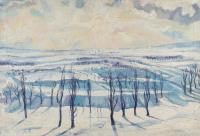 Winter Landscape at Sunrise