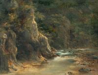 Waldlandschaft mit Gewässer