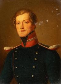 Brustbild eines jungen Mannes in Uniform