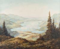 "Blick auf den Tegernsee vom Wallberg gesehen"