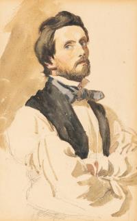 Zwei Selbstportraits eines Künstlers
