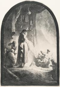 Die Auferweckung des Lazarus (große Platte)