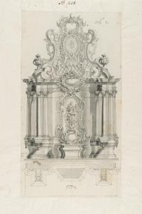 Entwurf für einen Rokoko-Altar