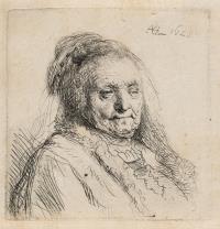 Brustbild der Mutter Rembrandts