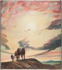 Ploughman in the Evening