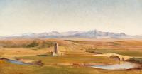 Blick in die Campagna mit dem Ponte Nomentano