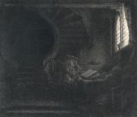 Der heilige Hieronymus im dunklen Zimmer