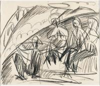 Recto: Group of peasants - Verso: Fehmarnakte