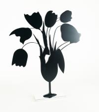 "Black Tulips and Vase"