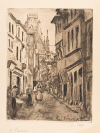 Rue Damiette, à Rouen