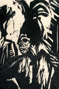 Fünf Kokotten auf der Straße