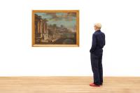 Capriccio mit Hafenansicht